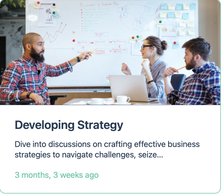 Developing Strategy Forum