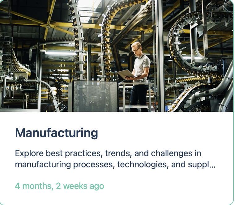 Manufacturing Forum