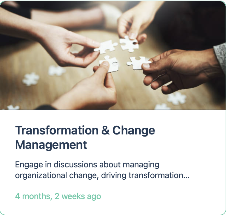 Transformation & Change Management